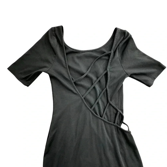 Tobi Black Bodycon Mini Open Cut Side and Back Dress Nightout Summer Small - Picture 7 of 13